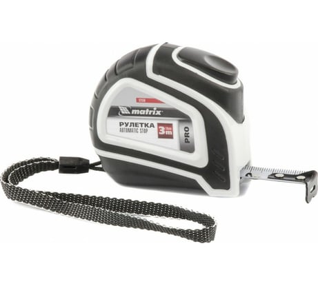 Рулетка MATRIX Autostop 3 м х 16 мм 32550