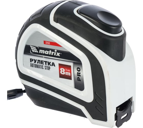 Рулетка MATRIX Autostop 8 м х 25 мм 32553