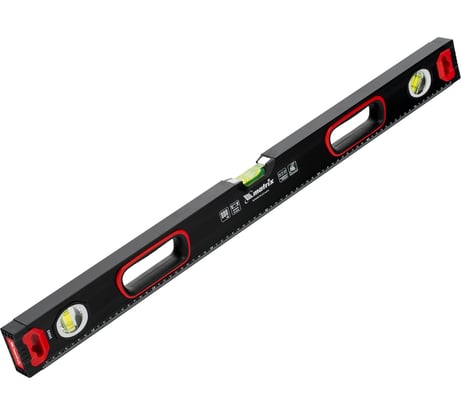 Алюминиевый усиленный фрезерованный уровень MATRIX 3 глазка, 800 мм 34362