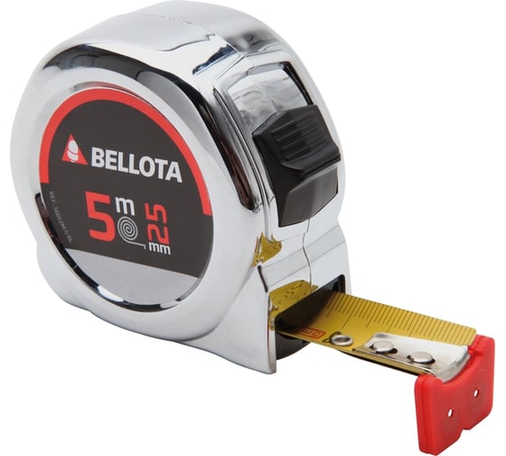 Рулетка Bellota хромированная, 5 м, с магнитным крючком 50012M5BL 1