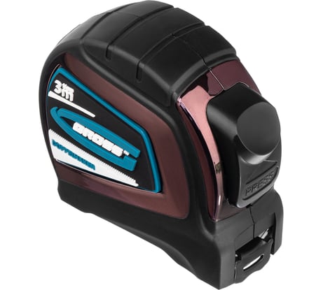 Рулетка GROSS Doppelhaken 3м x 16мм, односторонний зацеп, нейлон, двусторонняя шкала 31122