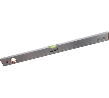 Алюминиевый уровень SPARTA 600 мм, 2 глазка, линейка 35106