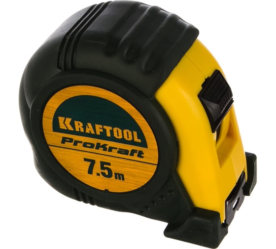 Рулетка с нейлоновым покрытием, обрезиненный корпус, 7.5/25мм Kraftool EXPERT 34122-08_z01