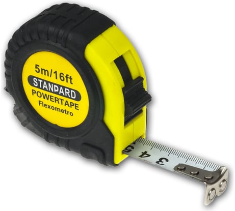 Рулетка Pro Legend 5 м, 16 мм, стальная, с автостопом и магнитом, обрезиненный корпус PL4853