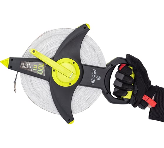 Измерительная фиберглассовая лента Armero 100 м AI11-100/A112/100