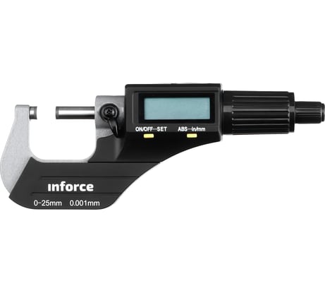 Цифровой микрометр Inforce 0-25мм/0-1"*0.001мм/0.00005" 06-11-44