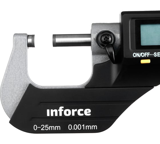 Цифровой микрометр Inforce 0-25мм/0-1"*0.001мм/0.00005" 06-11-44