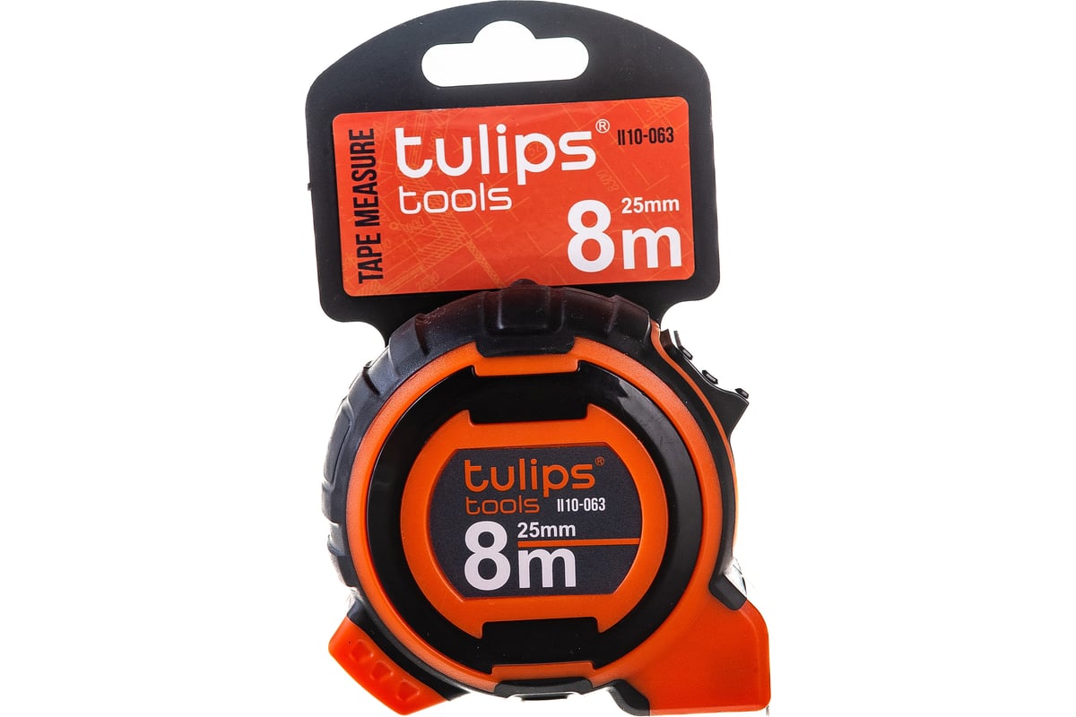 Рулетка 8 м/25 мм Tulips tools II10-063