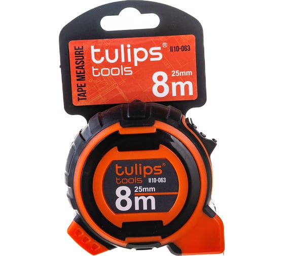Рулетка 8 м/25 мм Tulips tools II10-063