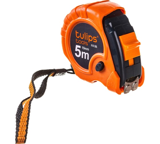 Рулетка с 3 фиксаторами 5 м/19 мм Tulips tools II10-305