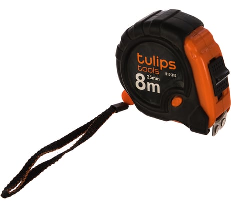 Рулетка с 3 фиксаторами 8 м/25 мм Tulips tools II10-310