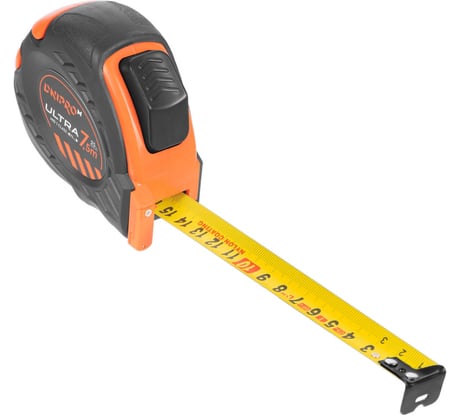 Рулетка Dnipro-M Ultra 2 ст./7.5 м х 25 мм, маркер, нейлон, автостоп 79480000