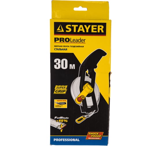 Геодезическая мерная лента STAYER LEADER, 30м 2-34183-030