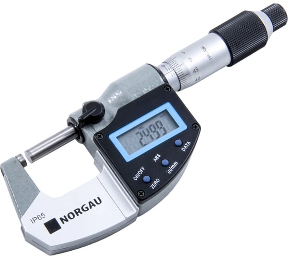 Цифровой микрометр NORGAU тип NMD-65D 0-25мм 041057001