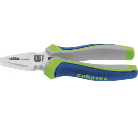 Комбинированные плоскогубцы 180 мм, трехкомпонентные рукоятки СИБРТЕХ 17078