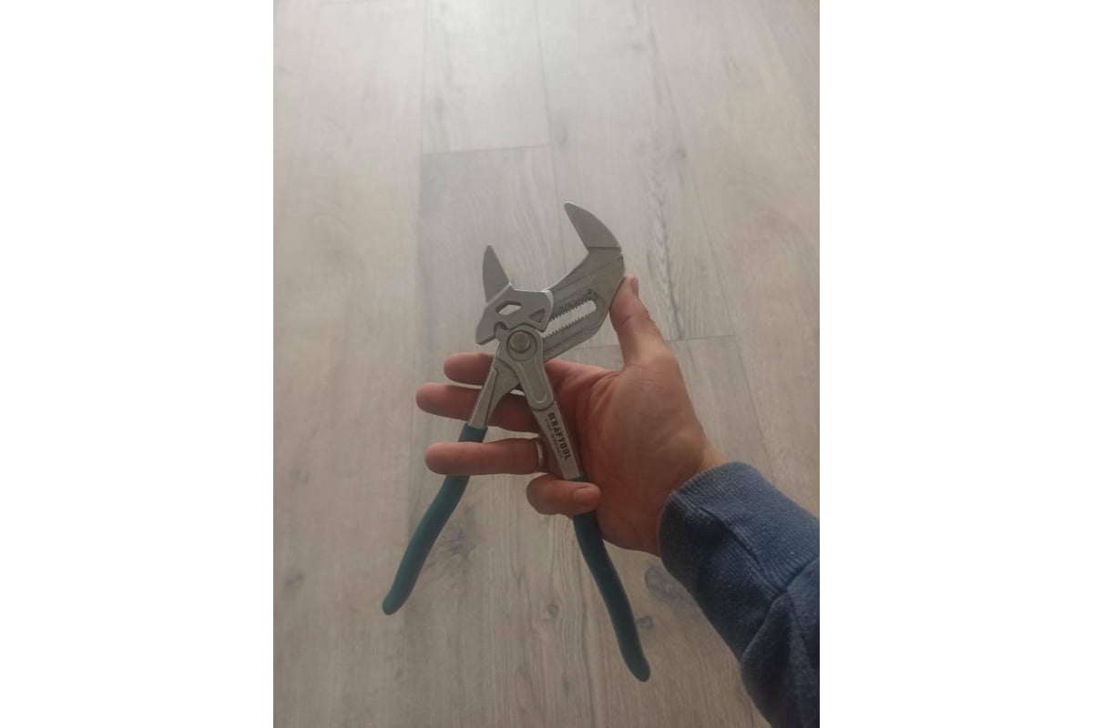 Переставные клещи-гаечный ключ Kraftool Vise-Wrench 22065 - выгодная ...