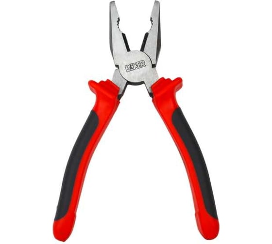 Комбинированные плоскогубцы Boxer 180 мм,  двухкомпонентные рукоятки 126019
