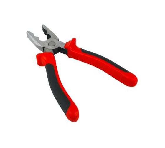 Комбинированные плоскогубцы Boxer 180 мм,  двухкомпонентные рукоятки 126019