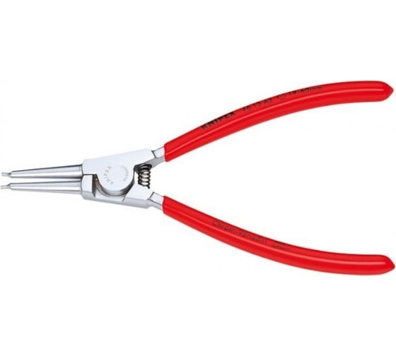 Щипцы для внешних стопорных колец Knipex прямые губки, ø 3-10 мм, длина 140 мм, хром KN-4613A0