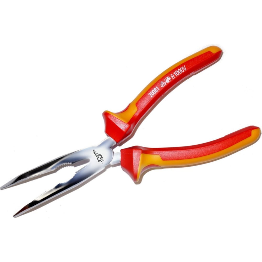 Диэлектрические узкогубцы DUEL изогнутые 1000V 200мм, DE16-18-0200 ...