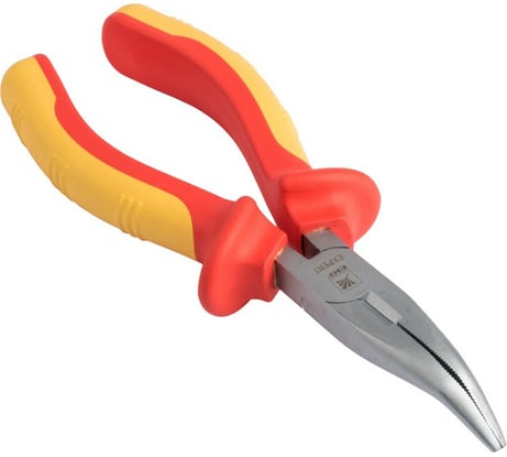 Изогнутые длинногубцы EKF Expert 160 мм 1000 В dgi-160-exp-in