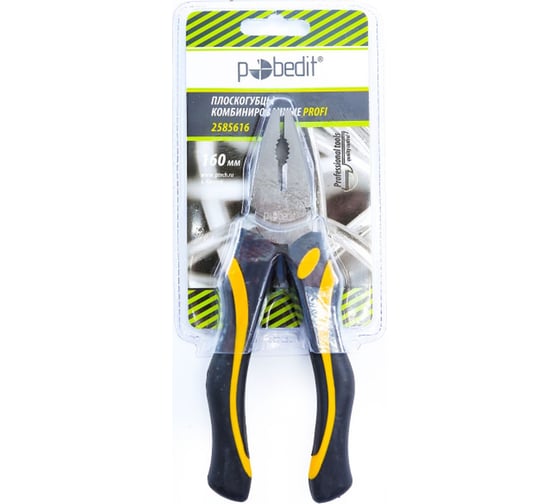 Комбинированные плоскогубцы Pobedit Profi Cr-V 160 мм 2585616