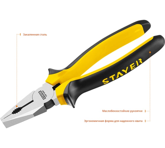 Комбинированные плоскогубцы Stayer TOPGrip  200мм  2205-1-20_z02