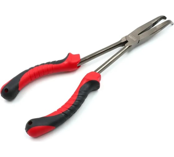 Рыболовные удлиненные изогнутые плоскогубцы Namazu pro bent nose pliers, 290 мм NP-BNP-290