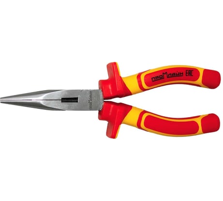 Длинногубцы Промлайн диэлектр.180мм, до 1000в с двухкомп.рук. сталь cr-v ПЛ0210210180_023