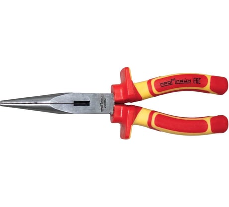 Длинногубцы Промлайн диэлектр.200мм, до 1000в с двухкомп.рук. сталь cr-v ПЛ0210202200_023