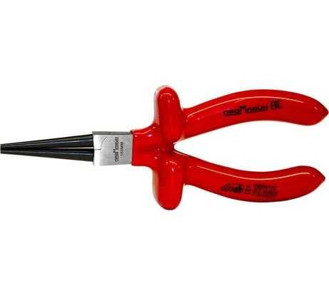 Круглогубцы Промлайн диэлектр.160мм до 1000в обливн. рук. 1 слойн. ПЛ0210502160_023