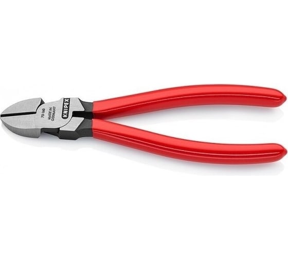 Бокорезы Knipex 160 мм, фосфатированные, обливные ручки, штрихкод на ручках KN-7001160EAN