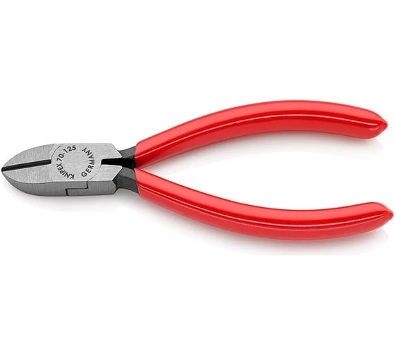 Бокорезы Knipex 125 мм, фосфатированные, обливные ручки, штрихкод на ручках KN-7001125EAN 1