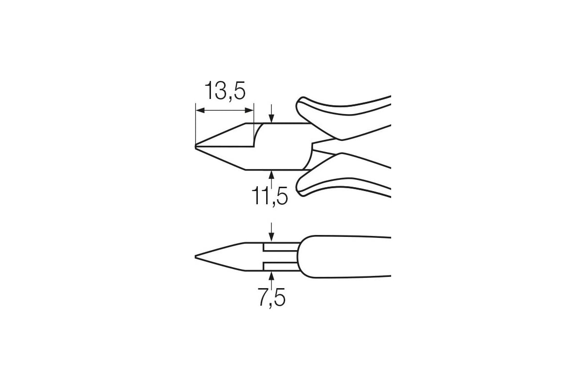 WIHA 27329 - Flachrundzange Professional ESD Gerade Form | Mister Worker