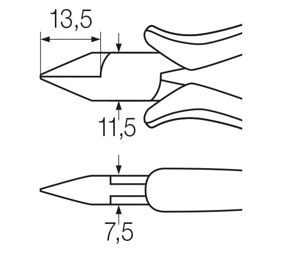Бокорезы Wiha Electronic ESD Z 41 1 115 04 26816