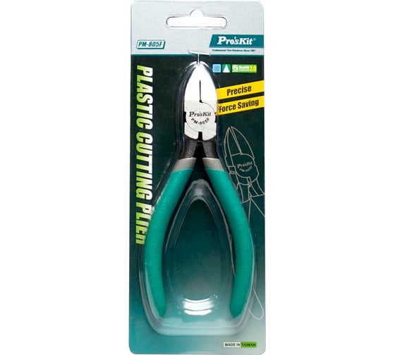 Кусачки для пластика Pro'sKit 130мм, пружина PM-805F С00034399