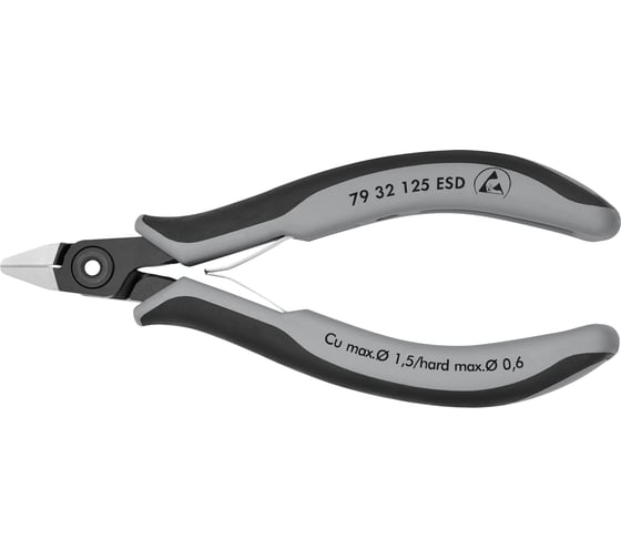 Прецизионные антистатические бокорезы Knipex для электроники ESD 125 мм KN-7932125ESD 1