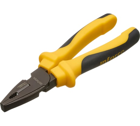 Никелированные пассатижи Inforce 200мм 06-18-43