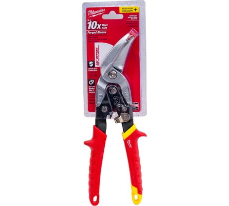 Ножницы по металлу Milwaukee 45 градусов, прямой рез NEW 48224532