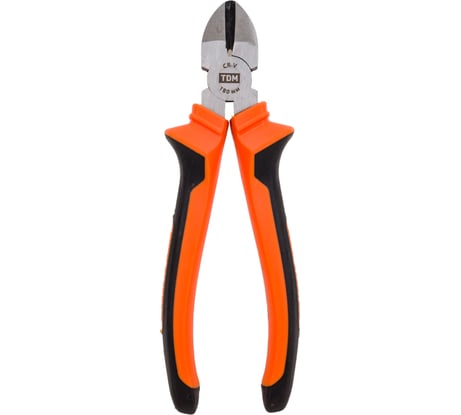 Бокорезы-кусачки, с двухкомпонентными рукоятками TDM ELECTRIC CR-V сталь, 180 мм, серия "Алмаз" SQ1012-0203