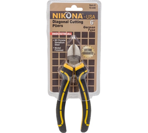 Боковые кусачки NIKONA никелированные, 160мм 10-446 1