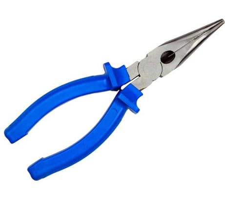 Загнутые утконосы 200мм с синими ручками СЕРВИС КЛЮЧ 71202