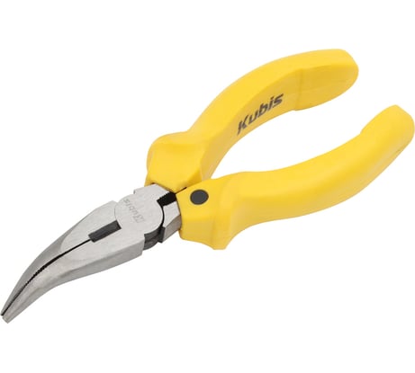 Длинногубцы изогнутые KUBIS Gripper 160 мм, C55, HRC 45-50 02-03-1316