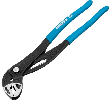 Переставные клещи GROSS кнопочный механизм, обливные рукоятки, 300 мм 15728