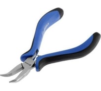 Длинногубцы TUNDRA изогнутые никелированные, 2К рукоятки, 120 мм 881679