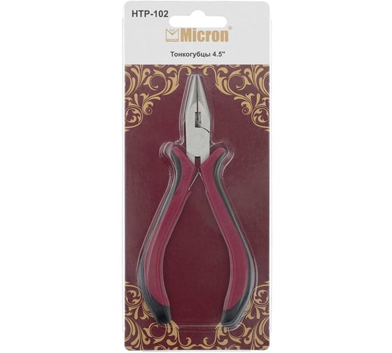 Тонкогубцы Micron 4.5" HTP-102 655061