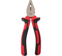 Плоскогубцы комбинированные КУРС Тренд двухцветные прорезиненные ручки, хром-никелевое покрытие, 180 мм 47565