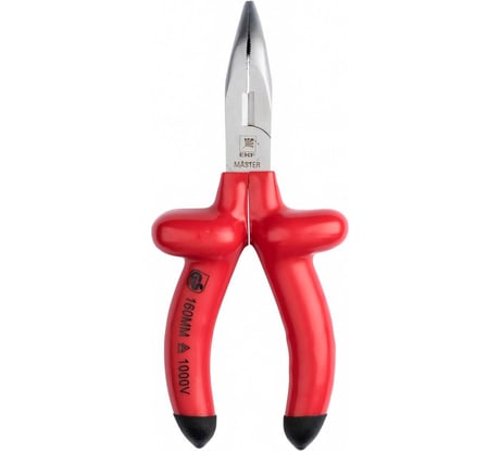 Длинногубцы EKF Master 160 мм, изогнутые, 1000В Basic dgi-160-mas-in