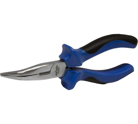 Длинногубцы Промлайн изогнутые 160мм с двухкомпонентными рук. Cr-v, ПЛ01306160_z024