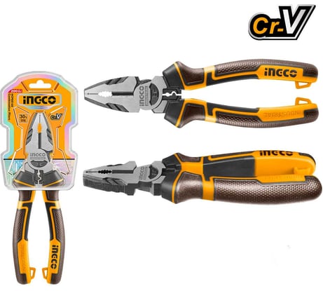 Комбинированные плоскогубцы INGCO 200мм INDUSTRIAL HHCP28200